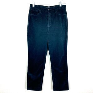 J. Crew Women's Classic Straight Corduroy Pants Size 30 Black Stretch 5-Pocket